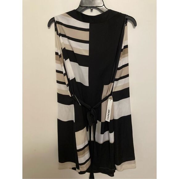 Dknyc black and tan sleeveless dress‎ - Picture 1 of 4